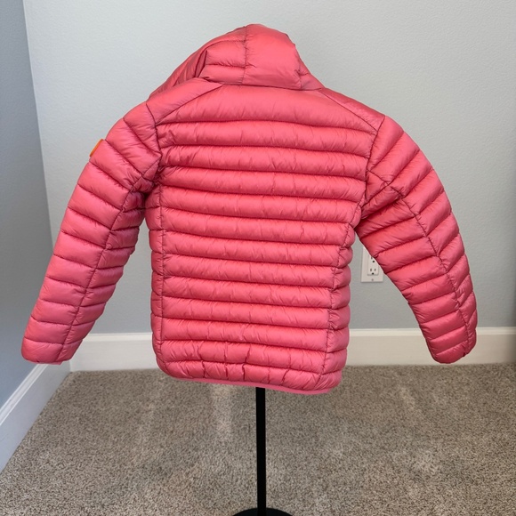 Save the Duck Kids' Iris Shiny Puffer Jacket Size 6 - Picture 3 of 4